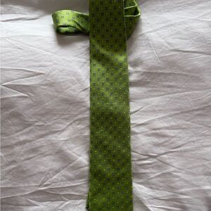 Green Patterned Men's Tie